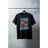 iegiyim™ Unisex Oversize 24/1 Penye DTF Baskılı Tişört - DTF115