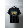iegiyim™ Unisex Oversize 24/1 Penye DTF Baskılı Tişört - DTF122
