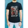 iegiyim™ Unisex Oversize 24/1 Penye DTF Baskılı Tişört - DTF127