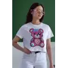 iegiyim™ Unisex Oversize 24/1 Penye DTF Baskılı Tişört - DTF130