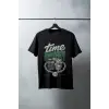 iegiyim™ Unisex Oversize 24/1 Penye DTF Baskılı Tişört - DTF133
