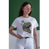 iegiyim™ Unisex Oversize 24/1 Penye DTF Baskılı Tişört - DTF148