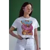 iegiyim™ Unisex Oversize 24/1 Penye DTF Baskılı Tişört - DTF149