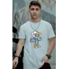 iegiyim™ Unisex Oversize 24/1 Penye DTF Baskılı Tişört - DTF152