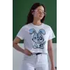 iegiyim™ Unisex Oversize 24/1 Penye DTF Baskılı Tişört - DTF153