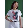 iegiyim™ Unisex Oversize 24/1 Penye DTF Baskılı Tişört - DTF159