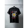 iegiyim™ Unisex Oversize 24/1 Penye DTF Baskılı Tişört - DTF164