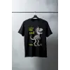 iegiyim™ Unisex Oversize 24/1 Penye DTF Baskılı Tişört - DTF166