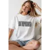 iegiyim™ Unisex Oversize 24/1 Penye DTF Baskılı Tişört - DTF232