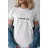 iegiyim™ Unisex Oversize 24/1 Penye DTF Baskılı Tişört - DTF237
