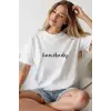 iegiyim™ Unisex Oversize 24/1 Penye DTF Baskılı Tişört - DTF237