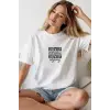 iegiyim™ Unisex Oversize 24/1 Penye DTF Baskılı Tişört - DTF265