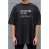 iegiyim™ Unisex Oversize 24/1 Penye DTF Baskılı Tişört - DTF281