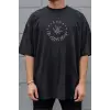 iegiyim™ Unisex Oversize 24/1 Penye DTF Baskılı Tişört - DTF282