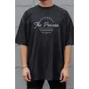 iegiyim™ Unisex Oversize 24/1 Penye DTF Baskılı Tişört - DTF283