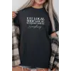 iegiyim™ Unisex Oversize 24/1 Penye DTF Baskılı Tişört - DTF295