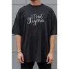 iegiyim™ Unisex Oversize 24/1 Penye DTF Baskılı Tişört - DTF296