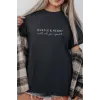 iegiyim™ Unisex Oversize 24/1 Penye DTF Baskılı Tişört - DTF300
