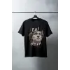 iegiyim™ Unisex Oversize 24/1 Penye DTF Baskılı Tişört - DTF70
