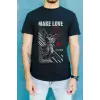 iegiyim™ Unisex Oversize 24/1 Penye DTF Baskılı Tişört - DTF78
