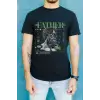 iegiyim™ Unisex Oversize 24/1 Penye DTF Baskılı Tişört - DTF84