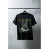 iegiyim™ Unisex Oversize 24/1 Penye DTF Baskılı Tişört - DTF84