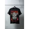 iegiyim™ Unisex Oversize 24/1 Penye DTF Baskılı Tişört - DTF86