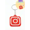 InstagramLogolu 3D Baskılı NFC Anahtarlık