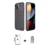 iPhone 14 Kılıf Eksen Form Prime - Siyah Joko Magic 5D Cam + Shine Kamera Lens - GI