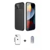 iPhone 14 Kılıf Eksen Form Prime - Siyah Joko Magic 5D Cam + Shine Kamera Lens - GI