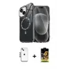 iPhone 14 Kılıf Kıvılcım Form Prime - Siyah Buffer Cam Ekran Koruyucu + Shine Kamera Lens - MI