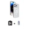 iPhone 15 Pro Max Kılıf Nova Modern Prime - Siyah Joko Magic 5D Cam + PVD Metal Kamera Lens - TU