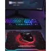 Işıklı Oyuncu Mouse Ve Mousepad Seti Ergonomik Tasarım Ve Rgb Aydınlatma