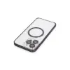 Joko Apple İphone 14 Pro Kılıf Metal Bumper Magneticsafe Kapak - Derin Mor