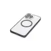 Joko Apple İphone 14 Pro Kılıf Metal Bumper Magneticsafe Kapak - Derin Mor