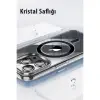 Joko Apple İphone 15 Pro Max Kılıf Crystal Magsafe Kapak - Şeffaf
