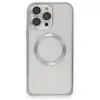 Joko Apple İphone 15 Pro Max Kılıf Metal Bumper Magneticsafe Kapak - Gri