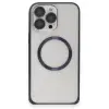 Joko Apple İphone 15 Pro Max Kılıf Metal Bumper Magneticsafe Kapak - Lacivert