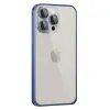 Joko Apple İphone 15 Pro Max Metal Bumper Mat Kapak - Lacivert
