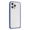 Joko Apple İphone 15 Pro Max Metal Bumper Mat Kapak - Lacivert