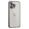 Joko Apple İphone 15 Pro Max Metal Bumper Mat Kapak - Siyah
