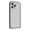 Joko Apple İphone 15 Pro Max Metal Bumper Mat Kapak - Siyah