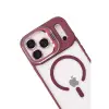 Joko Apple İphone 17 Pro Max Remim Lensli Magsafe Standlı Kapak - Bordo