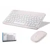 Kablosuz Bluetooth Smart Klavye Mouse Seti Şarjlı 1600 Dpi Pembe HDX2508P