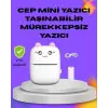 Kablosuz Mini Cep Yazıcısı Bluetooth Destekli 1200mah Bataryalı