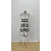 Kadın Ip Askılı V Yakalı Karışık Renkli Süprem Elbise