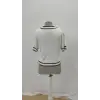 Kadın Kısa Kollu önden Düğmeli Triko Bluz