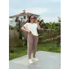 Kadın Modal Dokulu Kumaş Yanı şeritli Takım