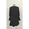 Kadın Uzun Kollu V Yakalı Kısa Ithal Krep Elbise