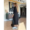 Kadın Uzun Kollu V Yakalı Midi çağla Yeşili Modal Elbise